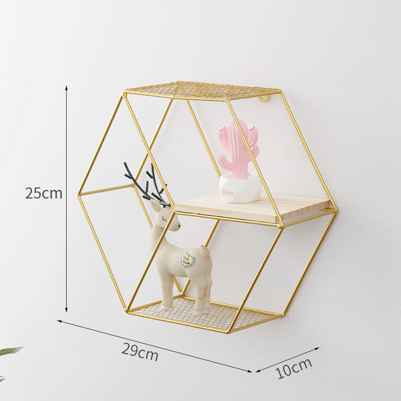 Restaurant-Wanddekoration-Eisenregal