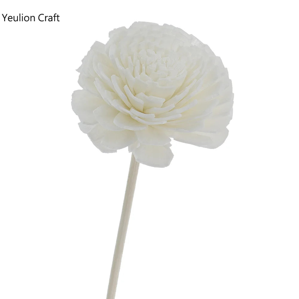 9PCS/lot Flower Aromatherapy Rattan No Fire Aroma Diffuser Sticks Home Living Room Aromatic Incense Supplies