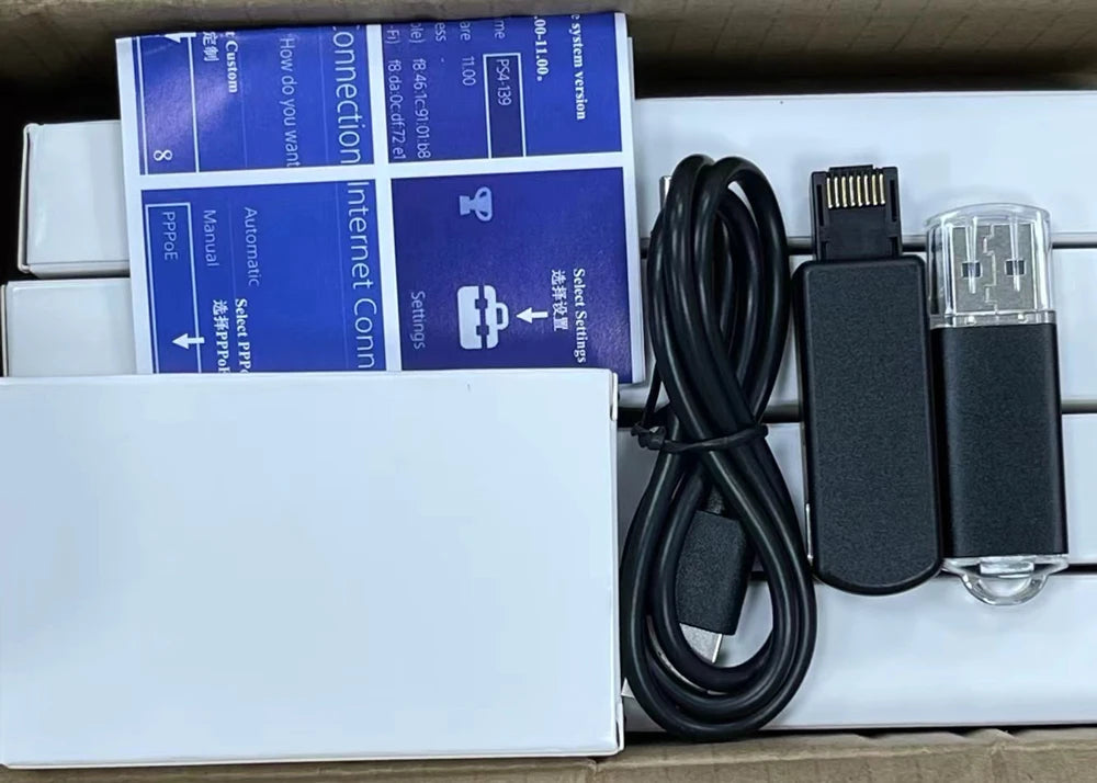 One-Key JB Tool Mod Kit für PS4 FW 9.0/11.0 – USB Dongle-Adapter für 9.60/10.00/10.01/10.50/10.70 mit Type-C Kabel