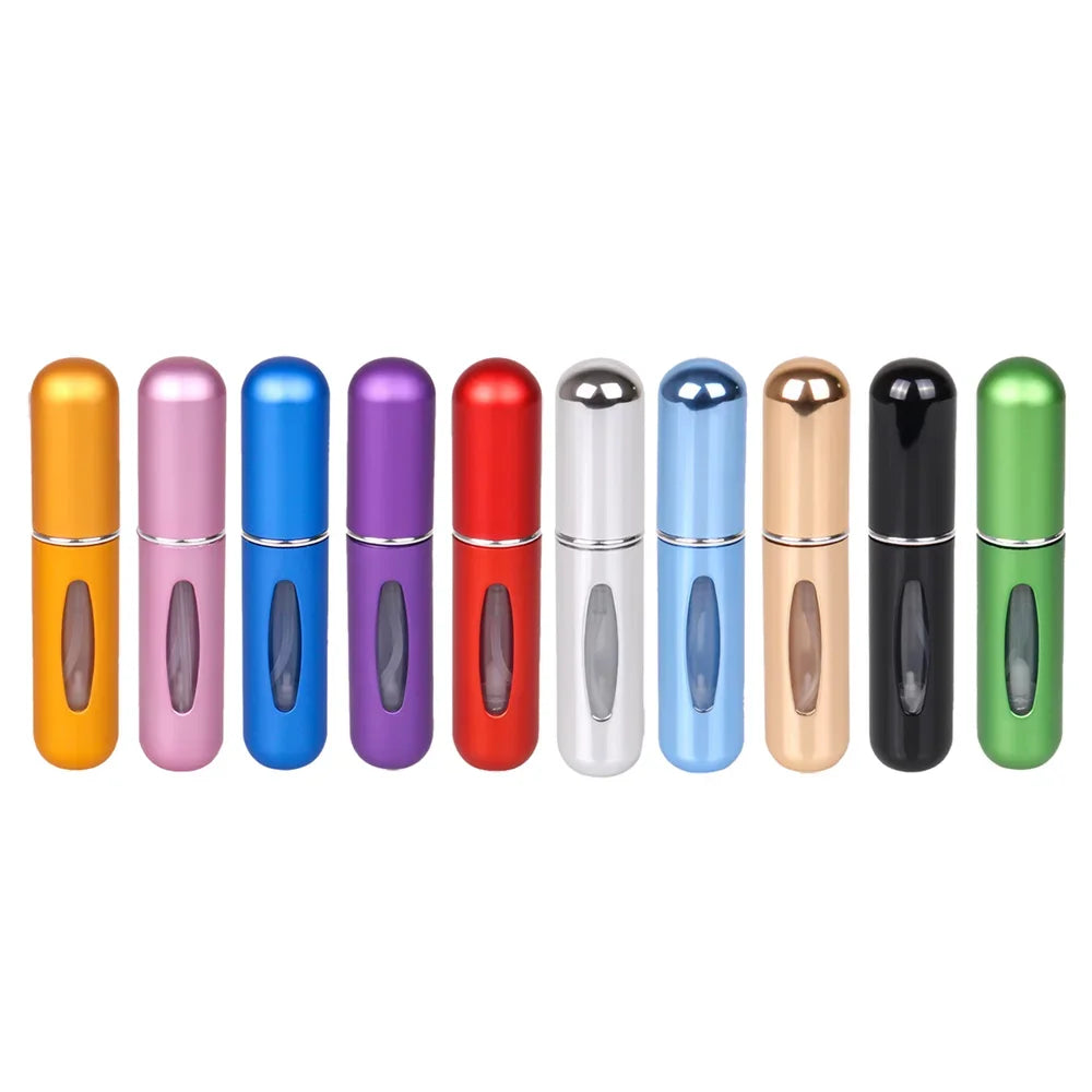 10pcs 5ml Parfüm Nachfüllflasche Tragbare Mini Nachfüllbare Spray Jar Scent Pump Leere Kosmetikbehälter Zerstäuber für Reisewerkzeug