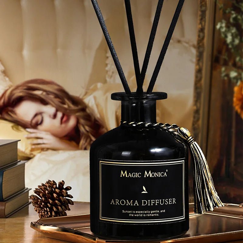 Rattan Kein Feuer Duft 50ml Schilf Diffusor Sets Frische Luft Toilette Desodorierung Aromatherapie Aroma Diffusor für Schlafsaal Badezimmer