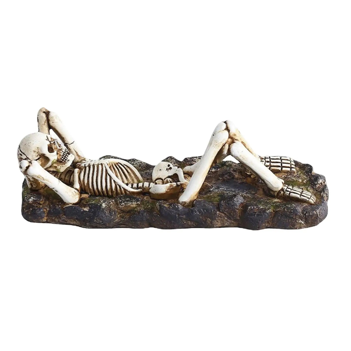 Räuchergefäß Totenkopf Figur Skulptur Räucherstäbchenhalter Dekor Geschenke