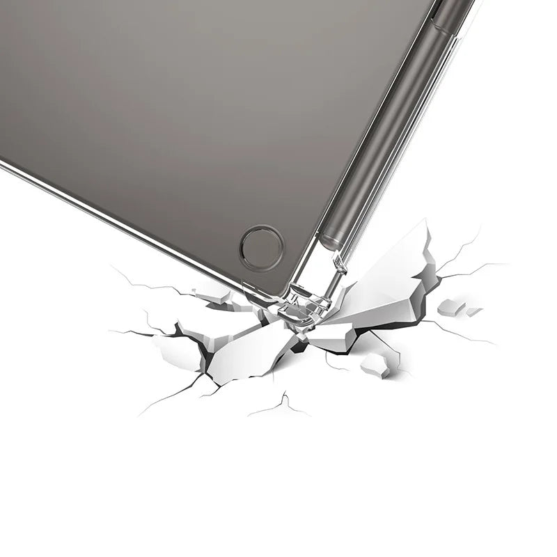 Für Funda reMarkable Paper Pro (2024) 11,8' eBook TPU-Hülle durchsichtige Rückseite mit 4 stoßfesten Airbags