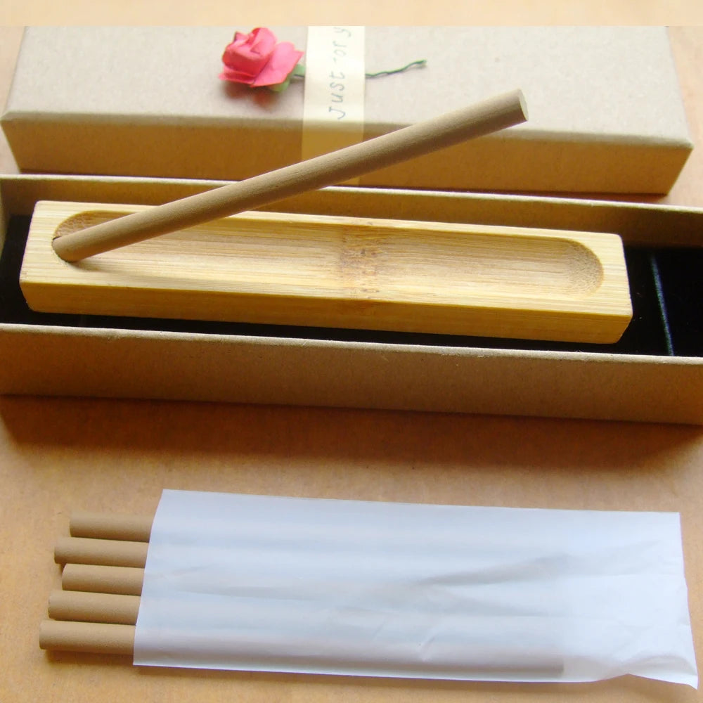 6 Sticks Natural Vietnam reines Agarholz 6 mm dicker Oud Weisse Stick 10,5 cm Araber Oudh für Meditation Aromatherapie