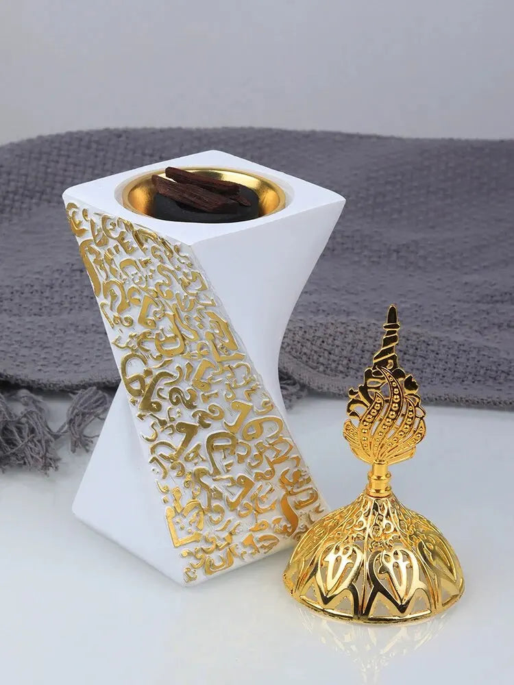 1PC Kunstharz Kreativer Naher Osten Aromatherapie-Herd, Zuhause Schlafzimmer Innenluftreinigung Aromatherapie-Herd