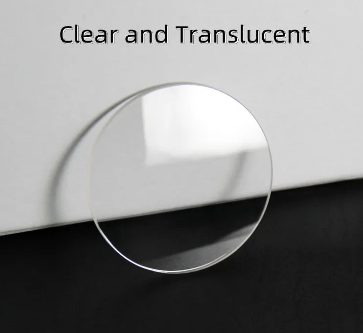 2,0 mm Dicke beidseitig flache Saphiruhr Kristall Transparentes rundes Glas 30 mm-39,5 mm Durchmesser YZC2356