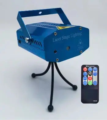 Tragbare LED-Bühnenbeleuchtung mit Fernbedienung – DJ-, KTV- & Disco-Lampe – Laserprojektor mit Blitzlicht für Weihnachten, Party, Hochzeit & Bar