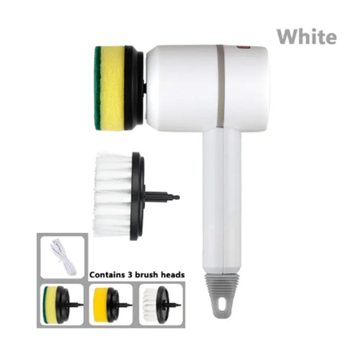 Elektrische Reinigungsbürste, multifunktional, für Zuhause, USB, wiederaufladbar, elektrischer Rotationsschrubber, Haushaltsgeräte, Reinigungsgerät