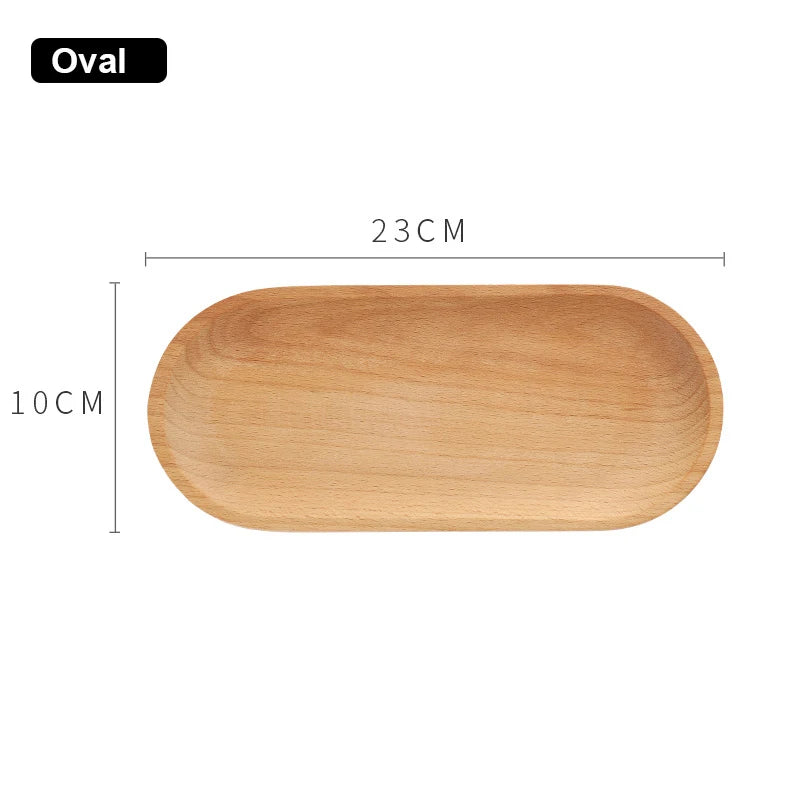 Walnuss-Holztablett INS-Stil Kleiner Holzteller Japanischer rechteckiger Essteller – Kuchen, Brot, Kaffee, Tee – Massivholz-Teller/Tablett