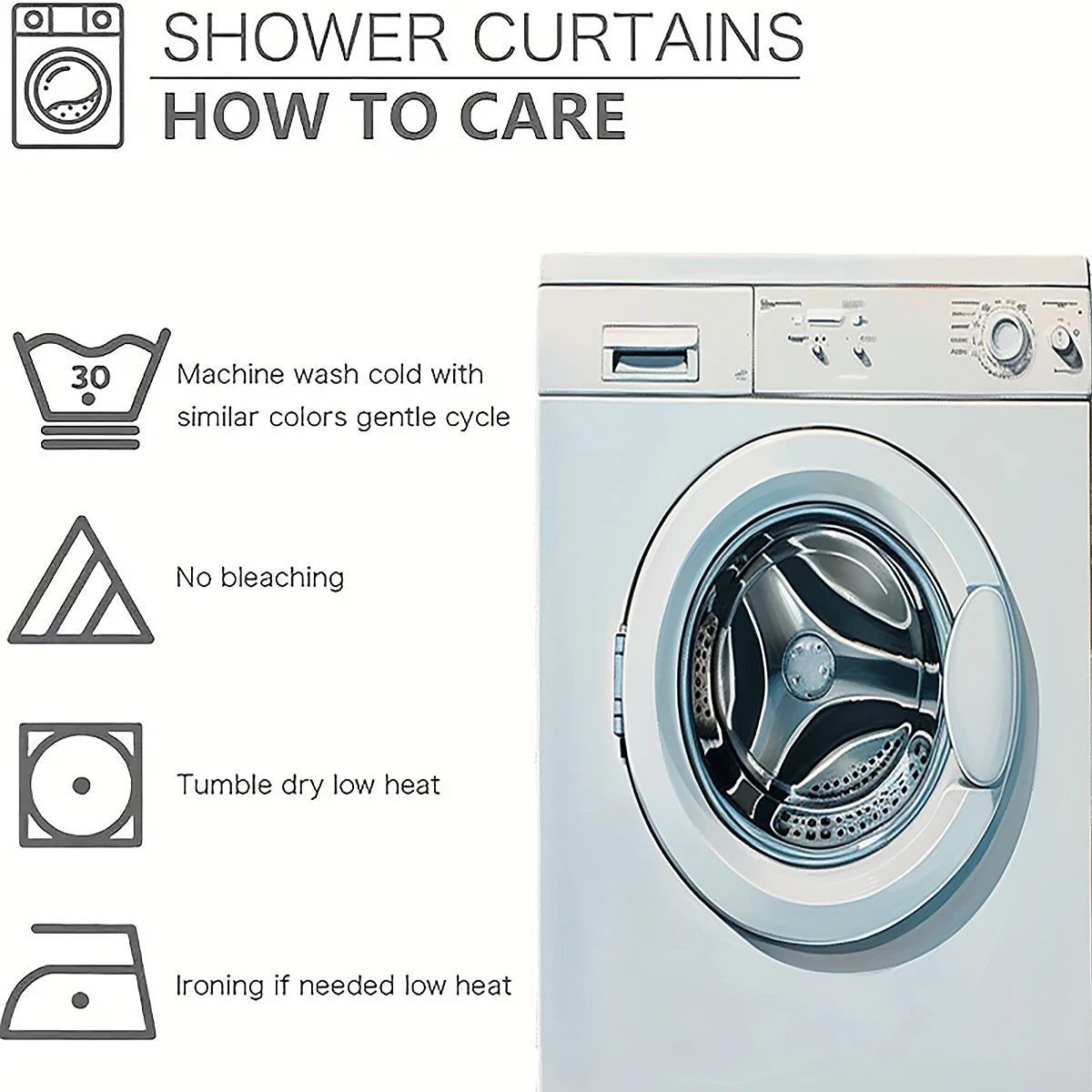 1 pc blau rosrosen gemustertes Polyestermaterial Duschvorhang wasserdichtem Stoff, eingedickter Anti -Form -Trennungsvorhang, Badewannen