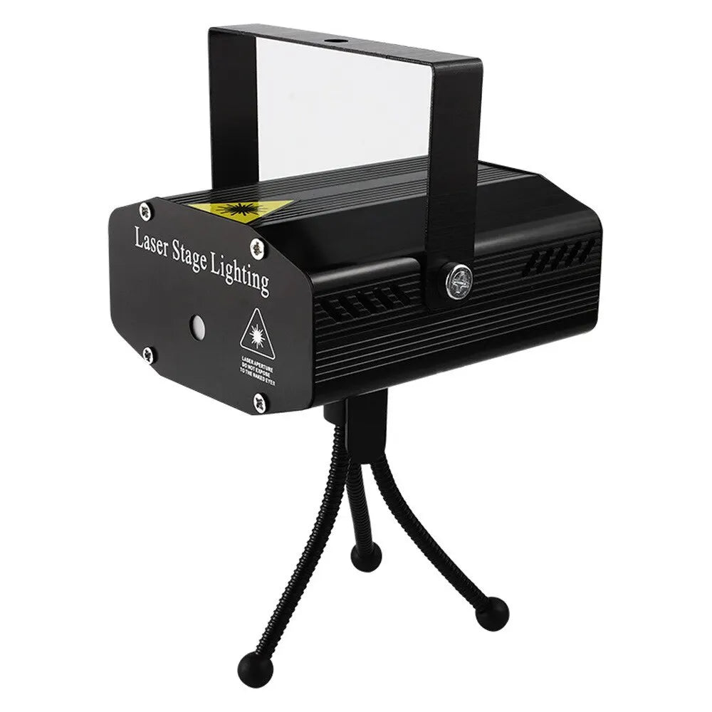 Tragbare LED-Bühnenbeleuchtung mit Fernbedienung – DJ-, KTV- & Disco-Lampe – Laserprojektor mit Blitzlicht für Weihnachten, Party, Hochzeit & Bar