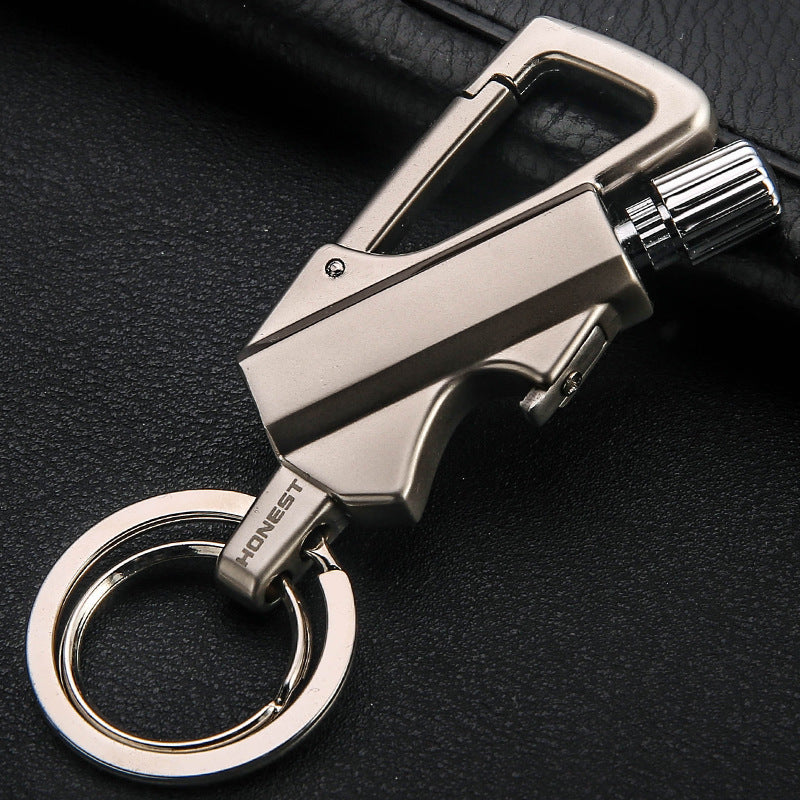Creative-Metal-Keychain-Lighter-Wild-Fire-Ten-Tausend-Male-Use-Kerosin-Feuerzeuge-Geschenke-für-Männer
