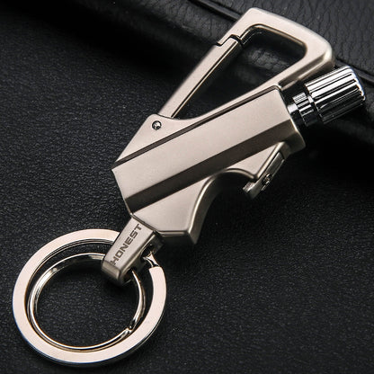 Creative-Metal-Keychain-Lighter-Wild-Fire-Ten-Tausend-Male-Use-Kerosin-Feuerzeuge-Geschenke-für-Männer