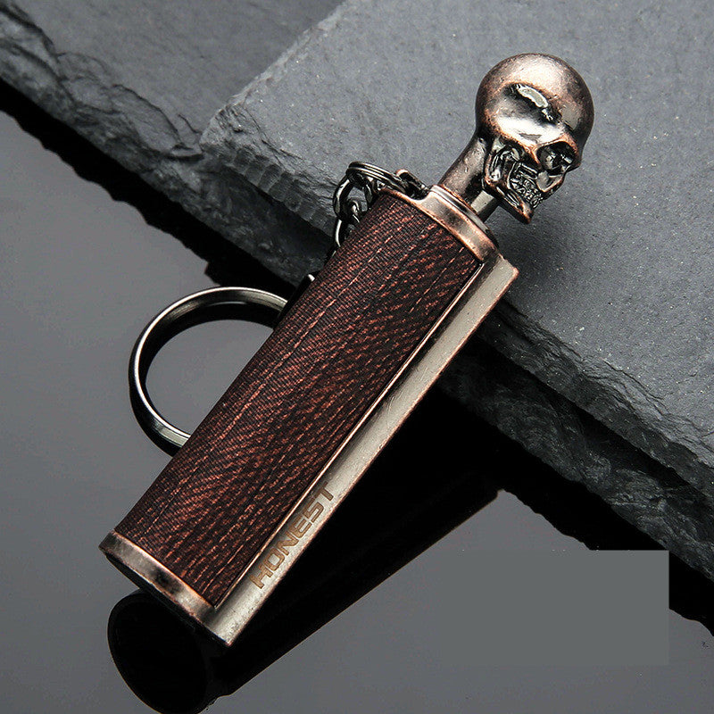 Creative-Metal-Keychain-Lighter-Wild-Fire-Ten-Tausend-Male-Use-Kerosin-Feuerzeuge-Geschenke-für-Männer