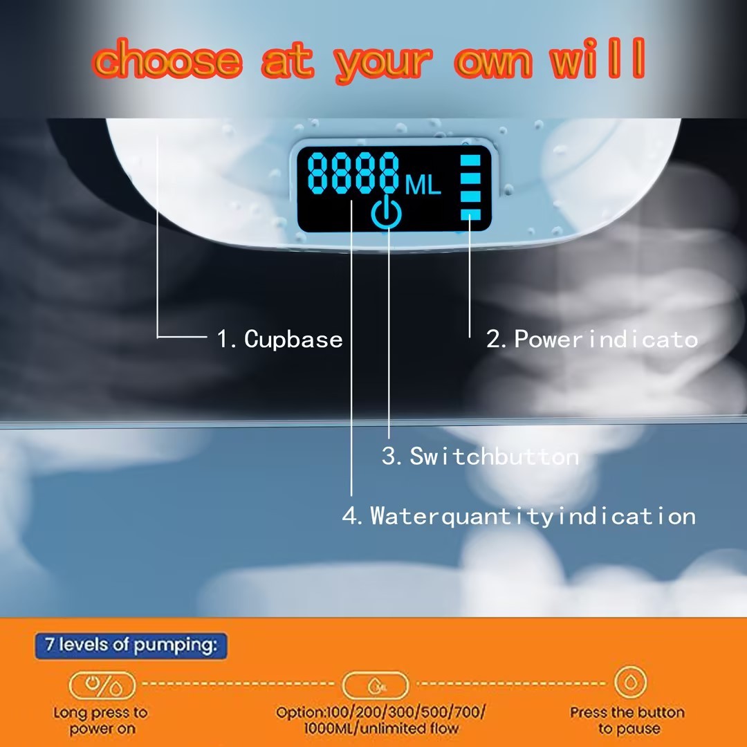 Automatische Wasser flasche Desktop Wiederauf ladbare Wassersp ender mit Stand