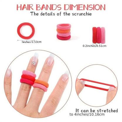 500/200/100 Stück Bunte Nylon-Elastische Haargummis für Mädchen – Pferdeschwanzhalter, Scrunchies, Gummibänder, Mode-Haaraccessoires für Kinder
