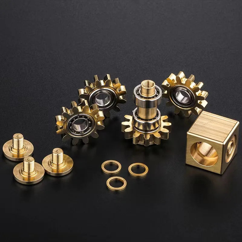 reines-messing-fidget-spinner-spielzeug-gear-gyro-metall-stress-hand-spinner-fudget-spielzeug-erwachsene-angst-stress-abbau-spielzeug