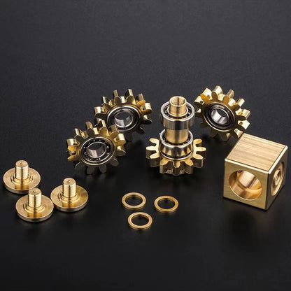 reines-messing-fidget-spinner-spielzeug-gear-gyro-metall-stress-hand-spinner-fudget-spielzeug-erwachsene-angst-stress-abbau-spielzeug