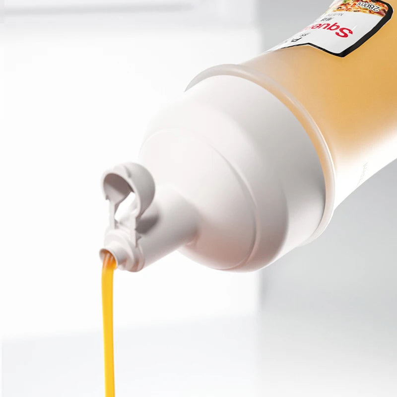 Neue Küche Kunststoff Squeeze Flasche Gewürz Spender für Sauce Essig Öl Ketchup Sauce Öl Spender Küche Gadget
