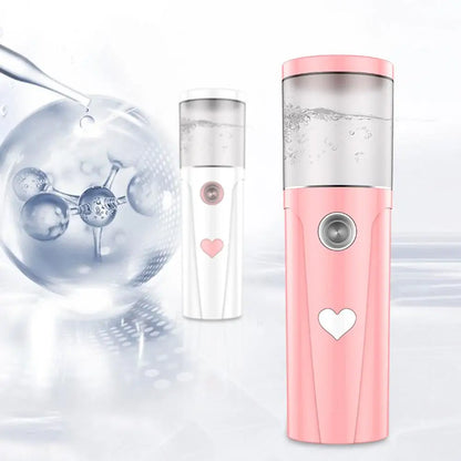30-ml-Nano-Nebelsprühgerät, Gesichtskühlung, Gesichtssprühgerät, USB-aufladbarer, tragbarer Luftbefeuchter, feuchtigkeitsspendendes Hautpflege-Werkzeug für Frauen