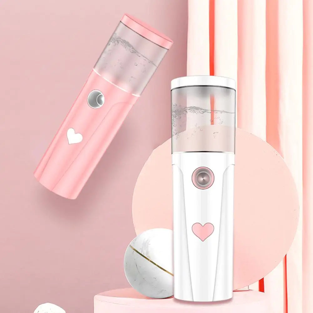 30-ml-Nano-Nebelsprühgerät, Gesichtskühlung, Gesichtssprühgerät, USB-aufladbarer, tragbarer Luftbefeuchter, feuchtigkeitsspendendes Hautpflege-Werkzeug für Frauen