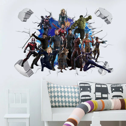 3d-avengers-captain-america-cartoon-wandsticker-fur-kinderzimmer-superhelden-dekorationen-pvc-wohnkultur-wandgemalde-kunstposter