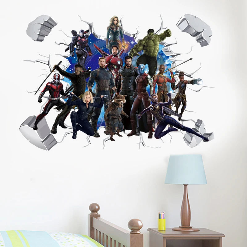 3d-avengers-captain-america-cartoon-wandsticker-fur-kinderzimmer-superhelden-dekorationen-pvc-wohnkultur-wandgemalde-kunstposter