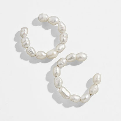 1 Stück Ear Cuff nicht gepiercter Ohrring für Frauen Perle Ohrclip auf Ohrring Set Knorpel Hoop Ear Cuff