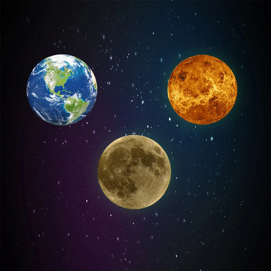 30cm leuchtende 3D Aufkleber leuchtende Planeten Wandaufkleber leuchten im dunklen Mond Erde für Kinder Zimmer Dekoration Wohnkultur
