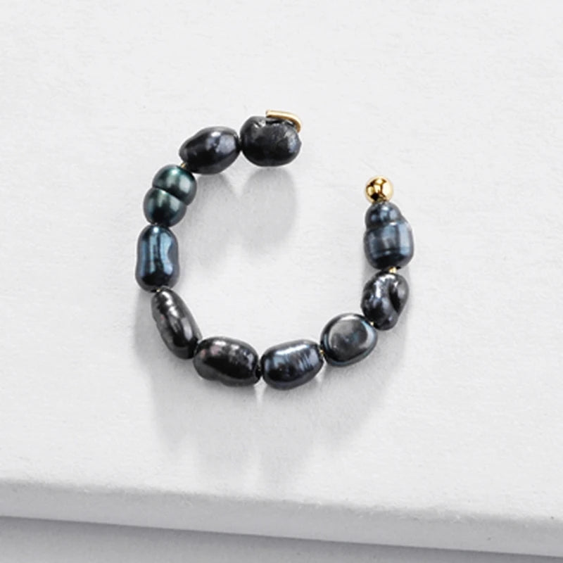 1 Stück Ear Cuff nicht gepiercter Ohrring für Frauen Perle Ohrclip auf Ohrring Set Knorpel Hoop Ear Cuff