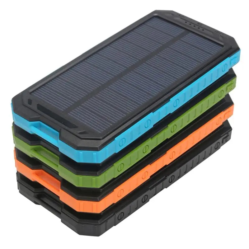 Tragbares 10000mah Dual-USB-Powerbank-Gehäuse Wasserdichtes Solar-Powerbank-Gehäuse Universell für Telefonladegerät Keine Batterien