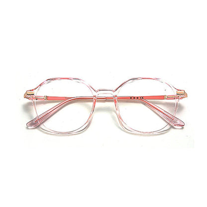 Mode Anti Blue Light Blocking Eyewear Frauen Luxusmarke Acetat runder Rahmen optisches Spektakel Frauen mehrseitiger Brillen