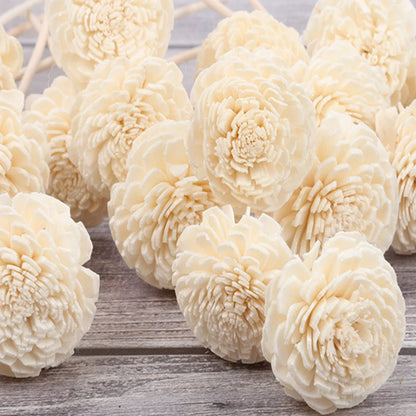 3 Stück Blumen-Rattan-Schilf-Duftdiffusor, kein Feuer, Ersatz-Nachfüllstäbchen für Zuhause, aromatischer Weihrauch