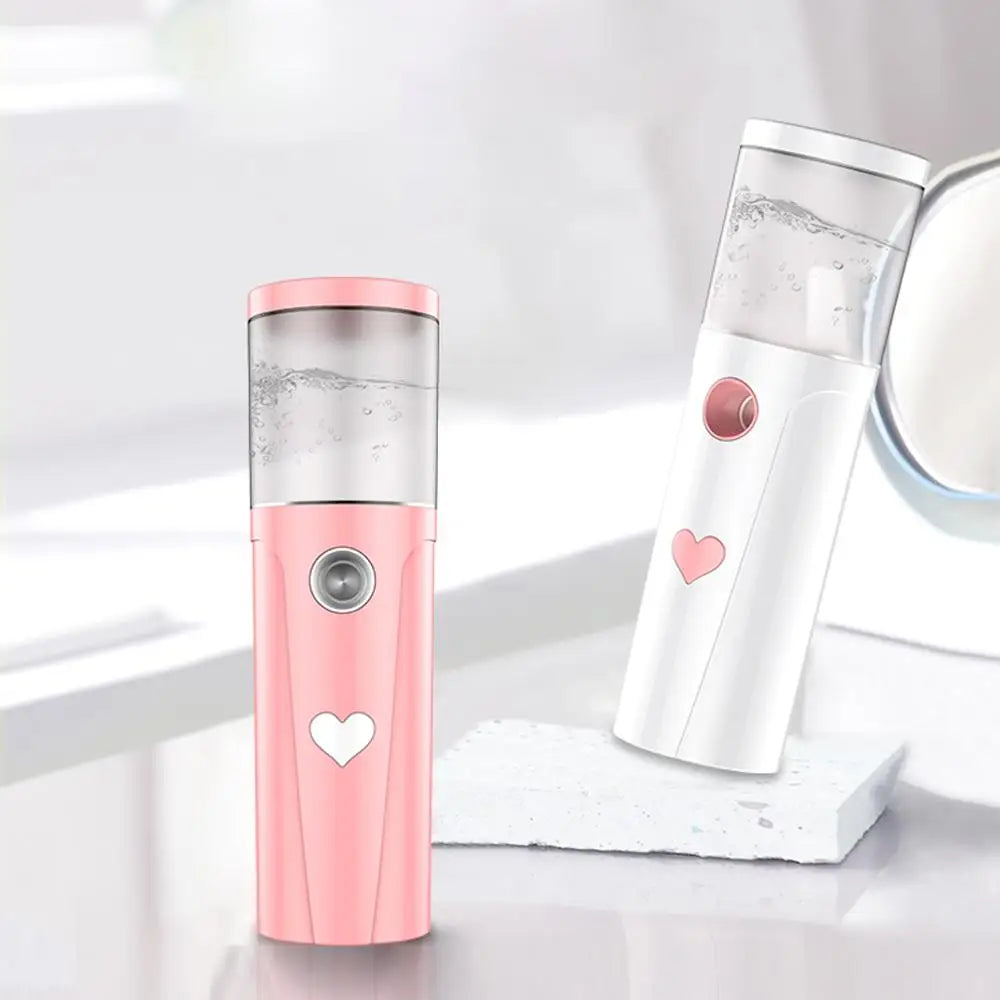 30-ml-Nano-Nebelsprühgerät, Gesichtskühlung, Gesichtssprühgerät, USB-aufladbarer, tragbarer Luftbefeuchter, feuchtigkeitsspendendes Hautpflege-Werkzeug für Frauen