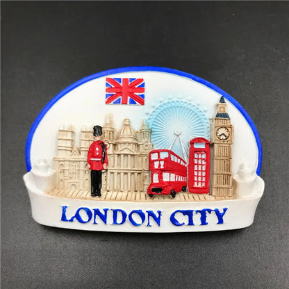 Harz magnetisch kreativ 3d Welt Tourismus Souvenirs Kühlschrankmagnete Kühlschrank Souvenirs aus London England Sammlung Geschenke