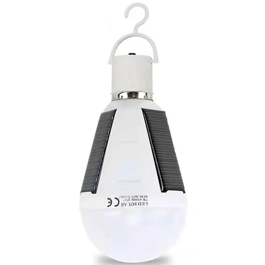 E27 Wiederaufladbare LED-Solarbirne Lampe 7W 12W 85V-265V Outdoor Notfall Solarbetriebene Glühbirne Reise Angeln Camping Licht Zeltlampe