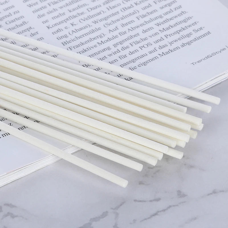 6 Stück Ersatz Diffusor Faser Aroma Refil Synthetischer Stick 3x200mm Faser Rattan Schilfstäbchen
