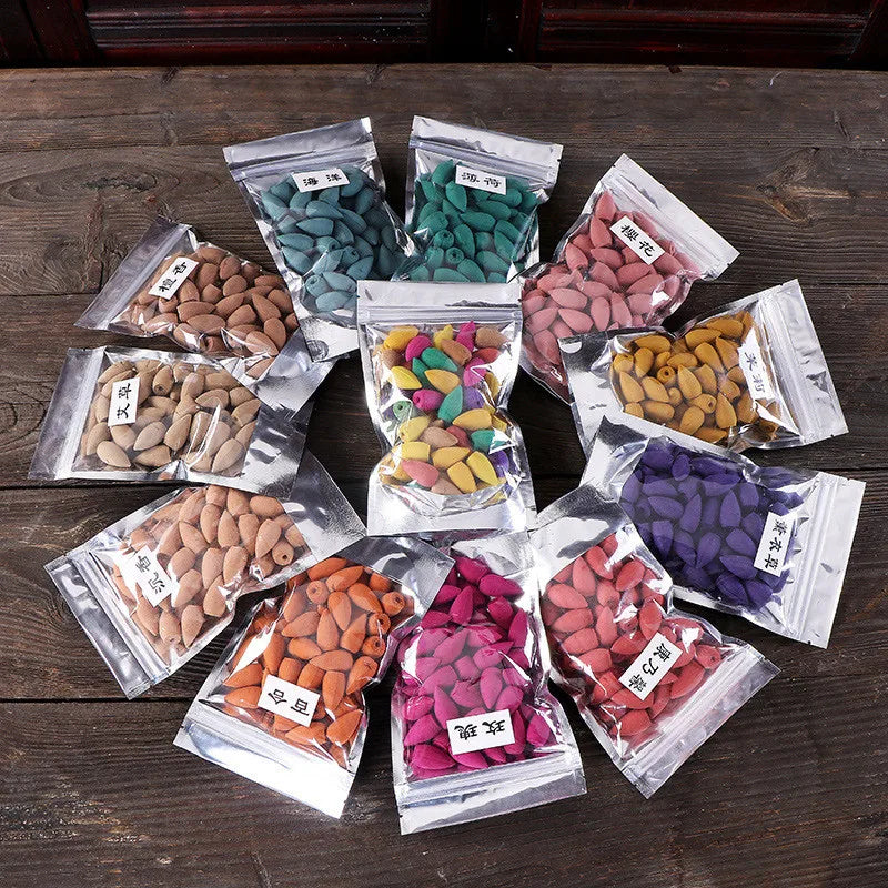 25/50/70/125PCS Backflow Smoke Weihrauchkegel Sandelholz Duftende Aromatherapie Duftendes indisches tibetisches Gewürzparfüm So