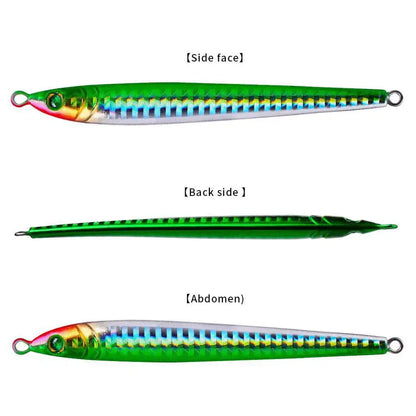 Slow Jig Metallköder – Verschiedene Gewichtsklassen (7g-100g), Hardlure Angelköder für Jigging und Trolling