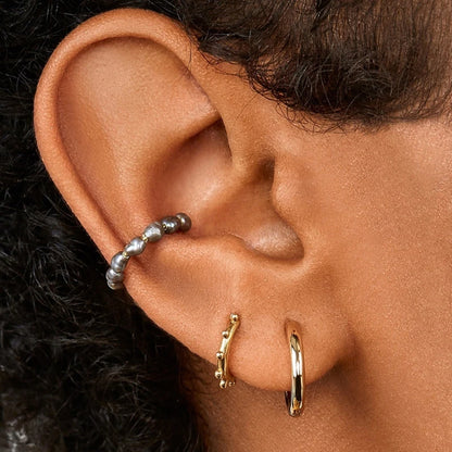 1 Stück Ear Cuff nicht gepiercter Ohrring für Frauen Perle Ohrclip auf Ohrring Set Knorpel Hoop Ear Cuff