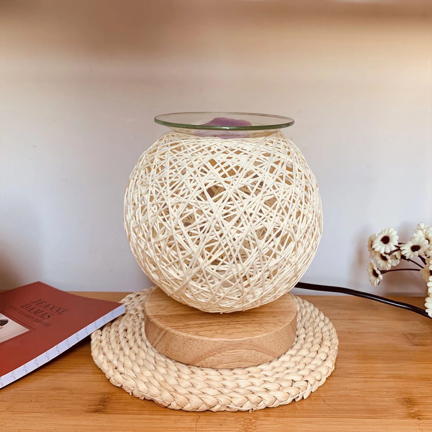 Aroma Elektrisches Wachs Schmelze Räucherstäbchen Brenner 3D Sepak Takraw Aroma Lamp Essentialss Ölbrenner Licht Aromatherapie Diffusor Wachswärmer