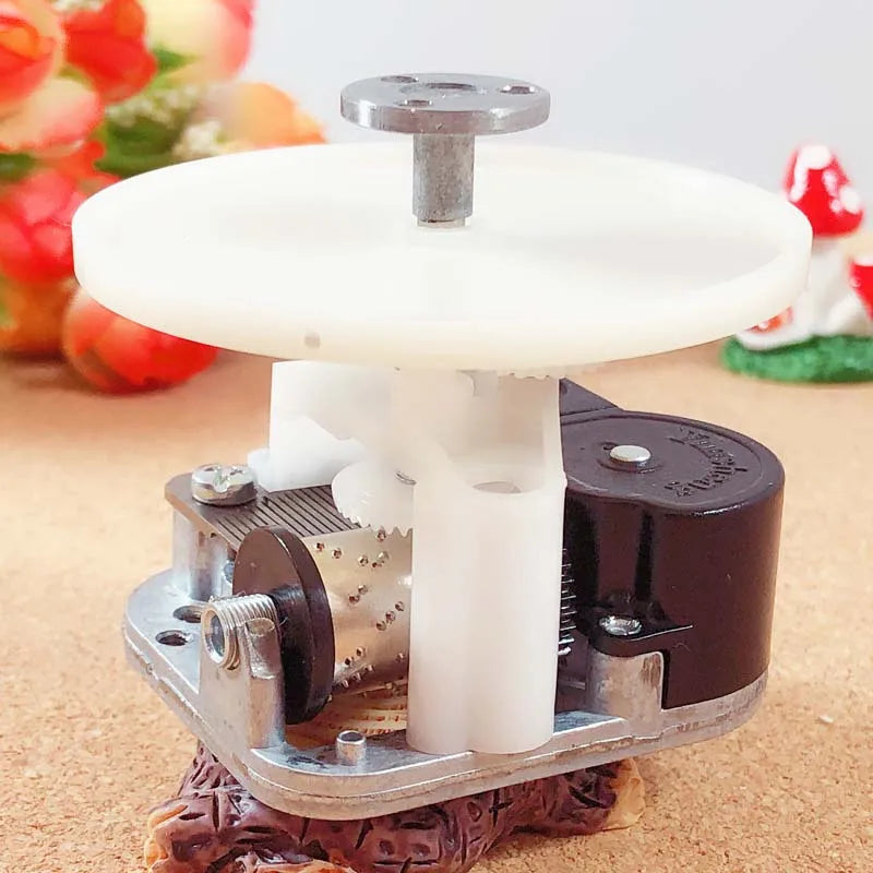 DIY Spieluhr-Mechanismus mit drehbarer Welle und Platte in entgegengesetzter Richtung Weihnachtsgeschenke ungewöhnlich