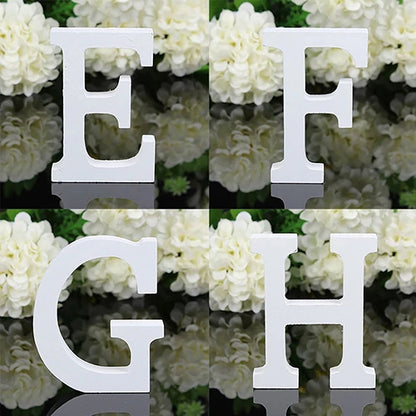 Große hölzerne Buchstabe Alphabet Wandbehang Hochzeitsfeier Home Shop Dekoration