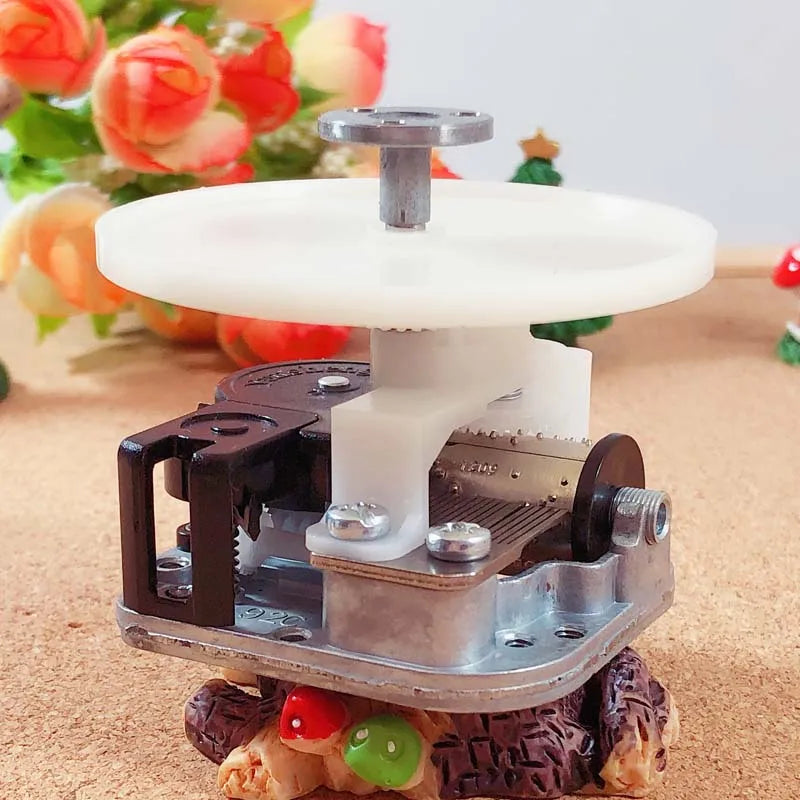 DIY Spieluhr-Mechanismus mit drehbarer Welle und Platte in entgegengesetzter Richtung Weihnachtsgeschenke ungewöhnlich