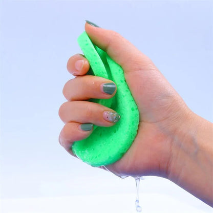 5 STÜCKE 7CM Gesichtsschwamm Runde Make-up Entferner Werkzeug Natürliches Holz Zellstoff Zellulose Kompresse Kosmetische Puff Gesichtswaschschwamm Handtuch