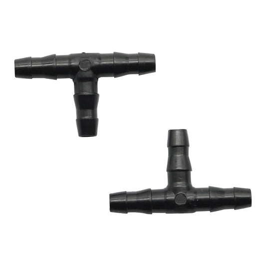 50 Stück Sprinklerbewässerung 1/4 Zoll T-Stück mit Widerhaken, Wasserschlauchanschlüsse, Rohrschlauchanschluss, Verbindungsstück, Tropfsystem für 4 mm/7 mm Schlauch