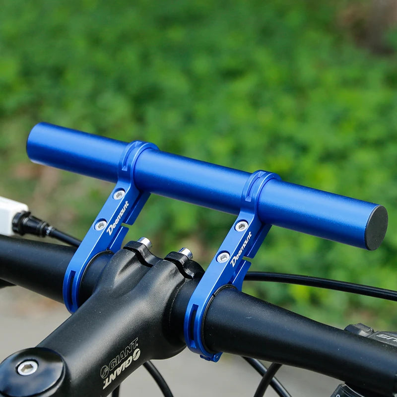 Deemount 20CM Fahrrad Lenker Erweiterte Halterung Scheinwerfer Halterung Bar Computer Halter Lampe Legierung Carbon Faser Unterstützung Extender