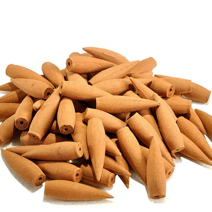 Übergroßer 30 Minuten Rauchrückfluss Turm Räucherkegel 22 Stück Geschenk Hardcover Sandelholz Räucherstäbchen mit Halter Keramikbrenner