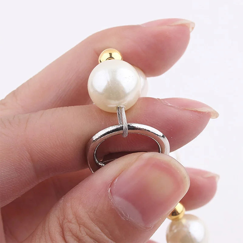 Luxus-Perlen-Perlen-Hundeleine-Kette-für-Haustiere-Weißgold-Leine-zum-Gassigehen-Hund-Katzenhalsband-Zubehör-Produkte-für-kleine-Hunde