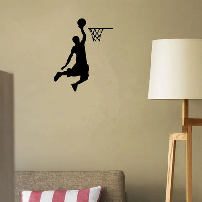 Cartoon Basketball Spieler Dunk Wand Aufkleber für Zuhause dekorative Vinyl Wohnzimmer Wanddekoration Aufkleber Switch Aufkleber